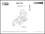 Laminated Map of Agar Lake Product preview image