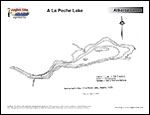 Laminated Map of A La Peche Lake Product preview image
