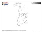Laminated Map of Alix Lake Product preview image