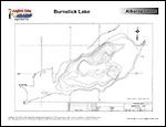 Laminated Map of Burntstick Lake Product preview image