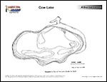 Laminated Map of Cow Lake Product preview image