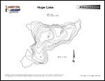 Laminated Map of Hope Lake Product preview image