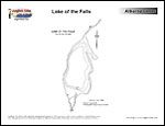 Laminated Map of Lake Of Falls Product preview image