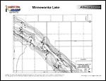 Laminated Map of Minnewanka Lake Product preview image