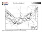Laminated Map of Minnewanka Lake Product preview image