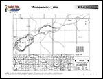 Laminated Map of Minnewanka Lake Product preview image