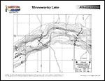 Laminated Map of Minnewanka Lake Product preview image