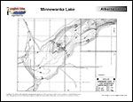 Laminated Map of Minnewanka Lake Product preview image