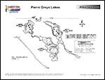 Laminated Map of Pierre Greys Lakes Product preview image