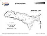Laminated Map of Wabamun Lake Product preview image