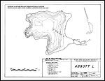 Large Bathymetric Map (Depth Chart) of Abbott Lake Product preview image