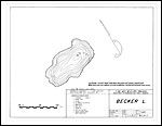 Large Bathymetric Map (Depth Chart) of Becker Lake Product preview image