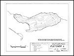 Large Bathymetric Map (Depth Chart) of Fletcher Lake Product preview image