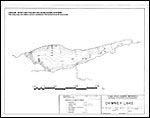 Large Bathymetric Map (Depth Chart) of Chimney Lake Product preview image