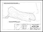 Large Bathymetric Map (Depth Chart) of Helen Lake Product preview image