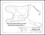 Large Bathymetric Map (Depth Chart) of Howes Lake Product preview image