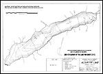 Large Bathymetric Map (Depth Chart) of Alouette Lake Product preview image