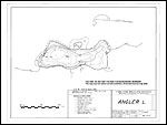 Large Bathymetric Map (Depth Chart) of Angler Lake Product preview image