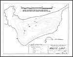 Large Bathymetric Map (Depth Chart) of Anutz Lake Product preview image
