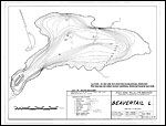 Large Bathymetric Map (Depth Chart) of Beavertail Lake Product preview image