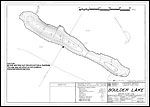 Large Bathymetric Map (Depth Chart) of Boulder Lake Product preview image