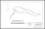 Large Bathymetric Map (Depth Chart) of Cameron Lake Product preview image