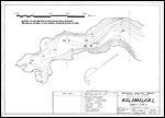 Large Bathymetric Map (Depth Chart) of Kalamalka Lake Product preview image