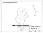 Large Bathymetric Map (Depth Chart) of Quarantine Lake Product preview image
