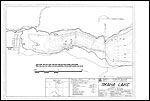 Large Bathymetric Map (Depth Chart) of Skaha Lake Product preview image
