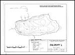 Large Bathymetric Map (Depth Chart) of Salsbury Lake Product preview image
