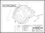 Large Bathymetric Map (Depth Chart) of Maxhamish Lake Product preview image