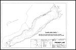 Large Bathymetric Map (Depth Chart) of Premier Lake Product preview image