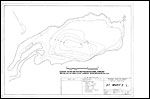 Large Bathymetric Map (Depth Chart) of St. Mary Lake Product preview image