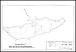 Large Bathymetric Map (Depth Chart) of Takysie Lake Product preview image