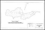 Large Bathymetric Map (Depth Chart) of Sulphurous Lake Product preview image