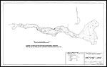 Large Bathymetric Map (Depth Chart) of Antoine Lake Product preview image