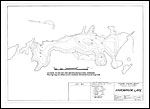 Large Bathymetric Map (Depth Chart) of Mosquito Lake Product preview image