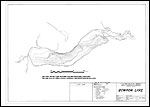 Large Bathymetric Map (Depth Chart) of Bowron Lake Product preview image