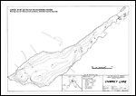 Large Bathymetric Map (Depth Chart) of Chimney Lake Product preview image