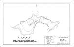 Large Bathymetric Map (Depth Chart) of Cicuta Lake Product preview image
