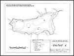 Large Bathymetric Map (Depth Chart) of Cultus Lake Product preview image