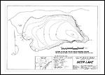 Large Bathymetric Map (Depth Chart) of Deer Lake Product preview image
