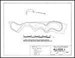 Large Bathymetric Map (Depth Chart) of Allison Lake Product preview image