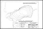 Large Bathymetric Map (Depth Chart) of Klua Lakes Product preview image