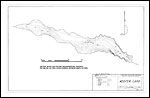 Large Bathymetric Map (Depth Chart) of Keefer Lake Product preview image