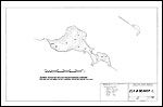 Large Bathymetric Map (Depth Chart) of Elk Lake Product preview image