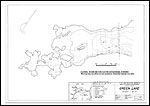 Large Bathymetric Map (Depth Chart) of Green Lake Product preview image