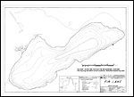 Large Bathymetric Map (Depth Chart) of Unknown Lake Product preview image