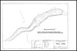 Large Bathymetric Map (Depth Chart) of Paul Lake Product preview image