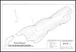 Large Bathymetric Map (Depth Chart) of White Lake Product preview image